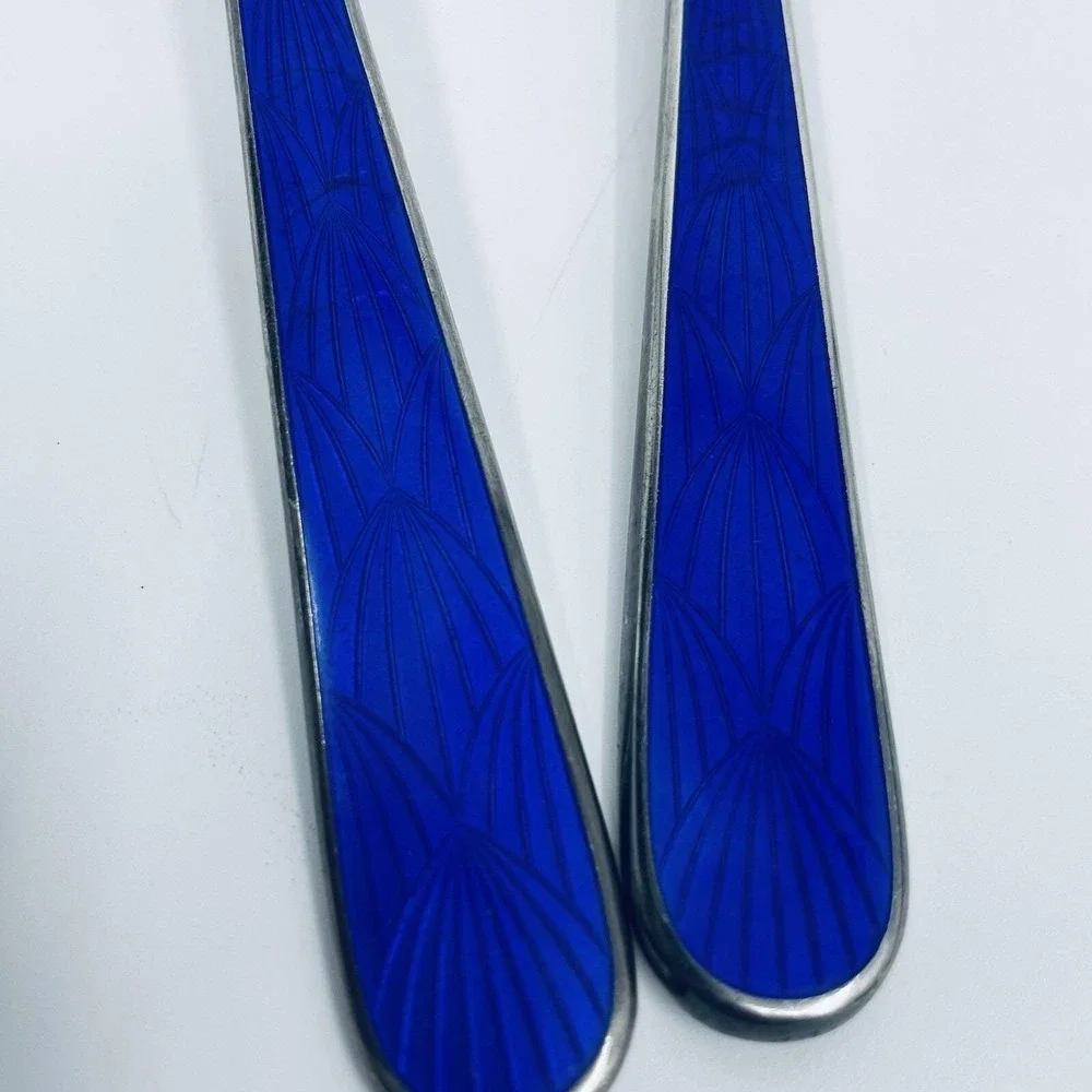D&C Japan  E.P. Flatware Serving Set Spoon Fork‎ Cobalt Blue